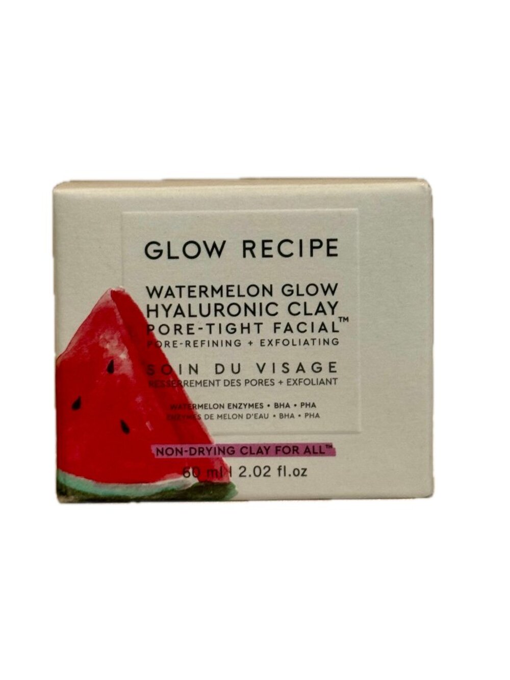 Glow Recipe Watermelon Glow Hyaluronic Clay, Full size 60 ml, New in Box!